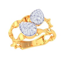 anello di diamante gioielli moda-ring anelli oro modello argento 3d print model - Mito3D