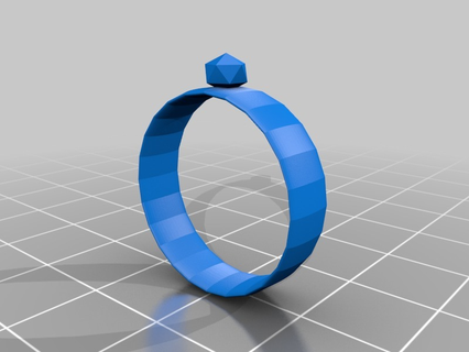 Ring Diamant zappeln Spinner Schmuck Halskette runden Schmuckstück Ringe 3d print model - Mito3D