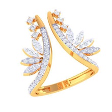 anel de diamante jóias moda-anel anéis ouro modelo prata 3d print model - Mito3D