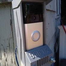 ring doorbell 1 2nd gen 2 50mm pole topper home generation gate outdoor garden 3d print model - Mito3D