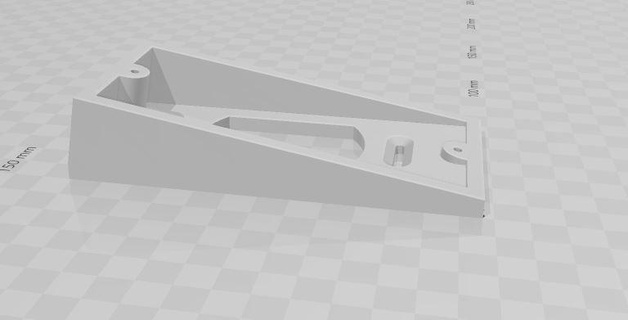anillo timbre puerta vertical inclinación soporte 3d print model - Mito3D