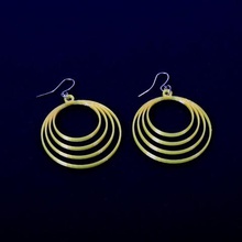 4-ring earrings jewelry 3d print model - Mito3D