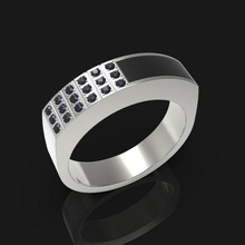 yüzük emaye 002 takı altın gümüş taşlar elmaslar 3d print model - Mito3D