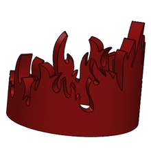 anello di fuoco gioielli red moda 3d print model - Mito3D