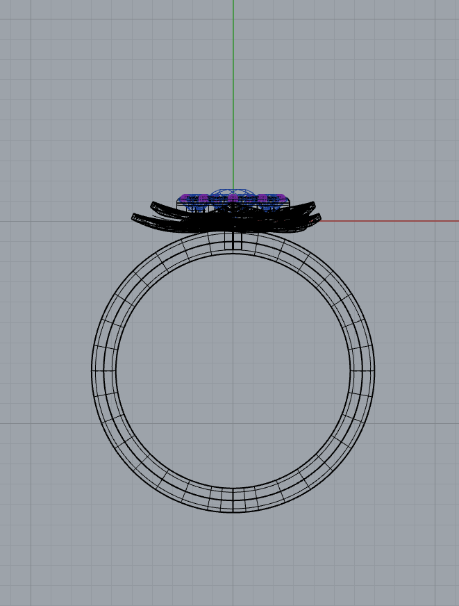 ring flower 3D print model - Mito3D