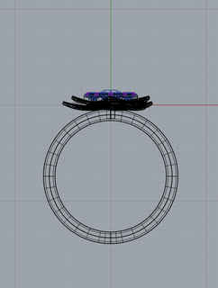 ring flower 3d print model - Mito3D