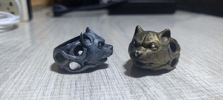 anillo zorro joyería joya arte resina joyeria 3d print model - Mito3D