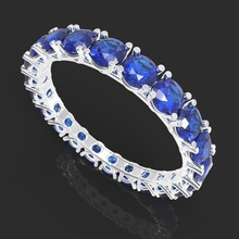 ring full stones 3mm jewelry jewellery 3d print model - Mito3D