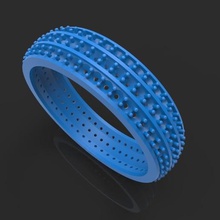 ring full stones jewelry jewellery 3d print model - Mito3D