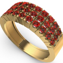 ring gems 3d print model jewelry art love rose 3d print model - Mito3D