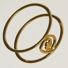 anillo dorado proporción joyería joya oro matrimonio áurea diseño industrial solido juhann producto 3d print model - Mito3D