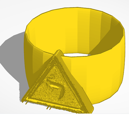 anillo grado 14 masónico 3d print model - Mito3D