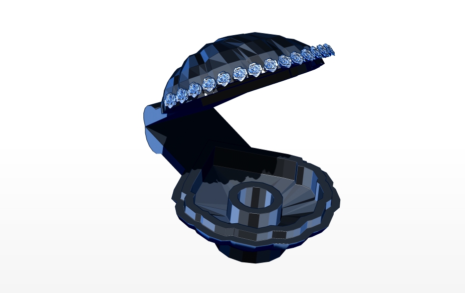 anillo soporte caja portadores joyería joya regalo amor 3D print model - Mito3D