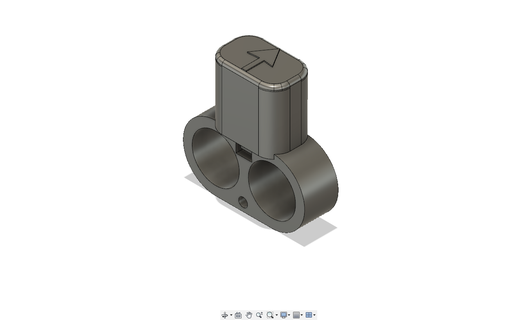 yüzük Kulp destek paraşütlü atlama dalış evli 3d print model - Mito3D