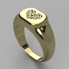 ring inlaid hearts jewelry viking jewel gift circle vikings heart valentine's day love 3d print model - Mito3D
