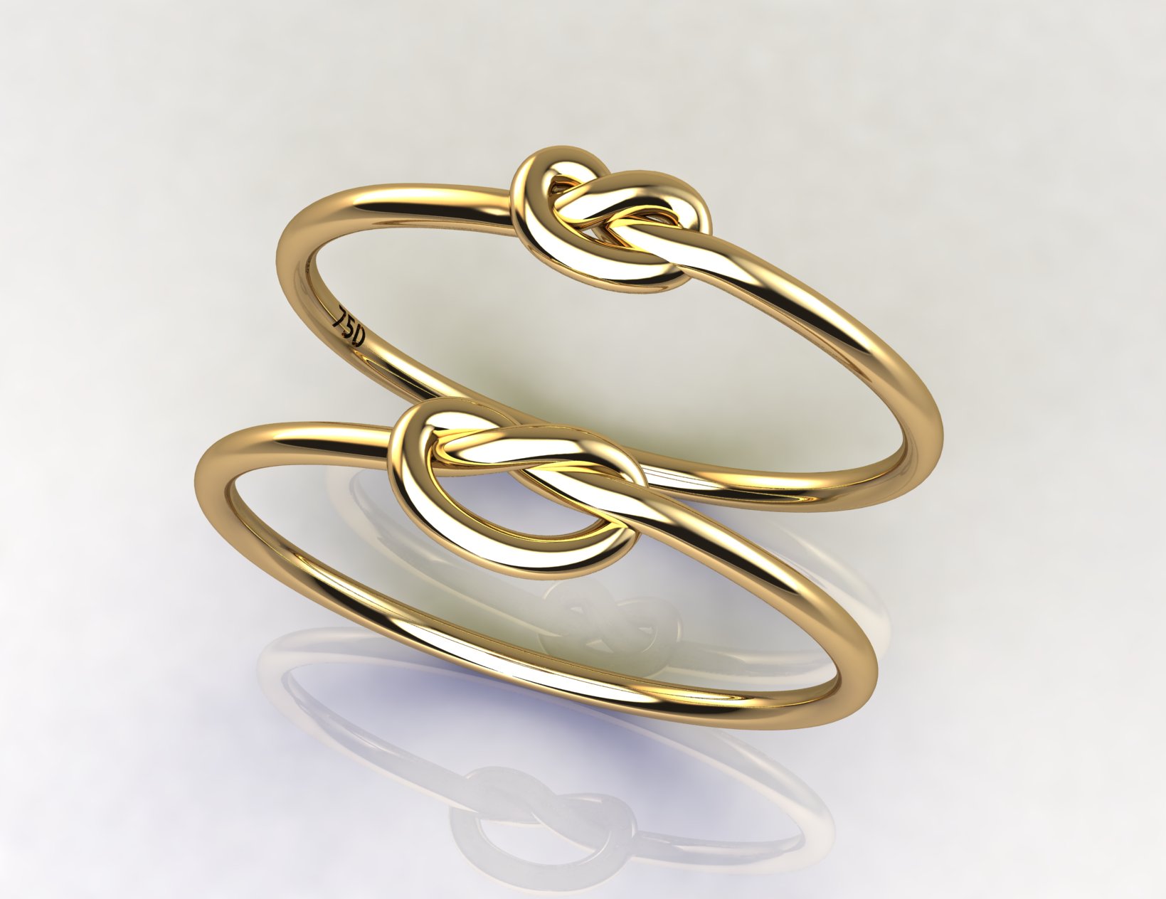 ring lace knot jewelry anel la 3D print model - Mito3D