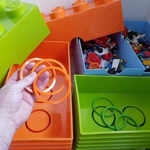 anillo de la caja del lego juego juguete accesorios cuadro 3d print model - Mito3D