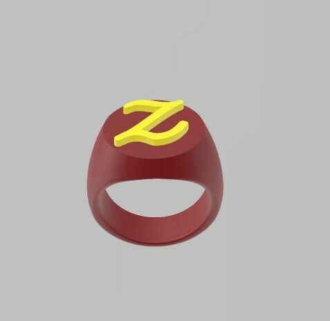 anillo letra joyería joya marcador Chevaliere bricoloup 3d 3D print model - Mito3D