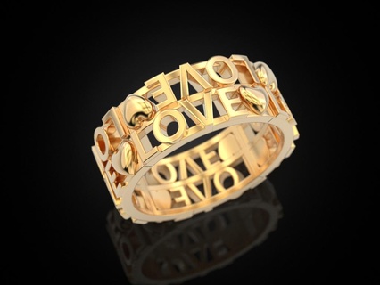 Ring Liebe Ohrringe Schmuck Herz herzen drucken 3dprinted druckbar Ringe Design Juwel golden Mode Drucken Gold Prototyp entwickeln Silber Hochzeit 3d print model - Mito3D