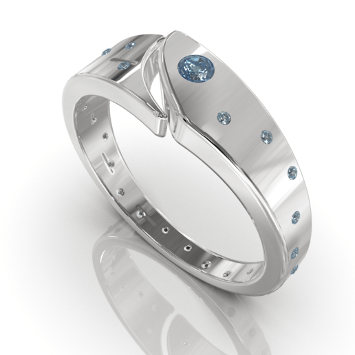 anel modelo 16 jóias desing 3D print model - Mito3D