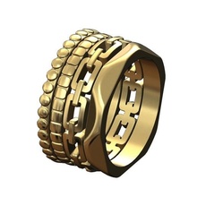 anel motivo enfeites 3d impressão modelo joalheria ouro imprimível Casamento argolas moda esterlina prata noivado jóias enfeite 3d print model - Mito3D