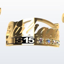 ring adı 15 özel takı rings15 altın Gümüş kalite güzel 3d print model - Mito3D