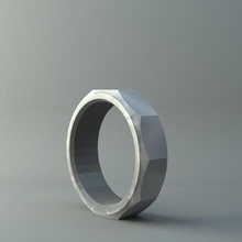 ring somun takı 3d print model - Mito3D