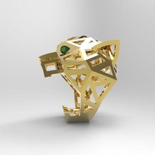anel pantera 3d print model - Mito3D