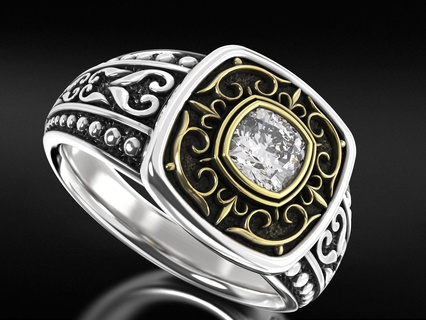 ring patterns old style 698 3d print model - Mito3D