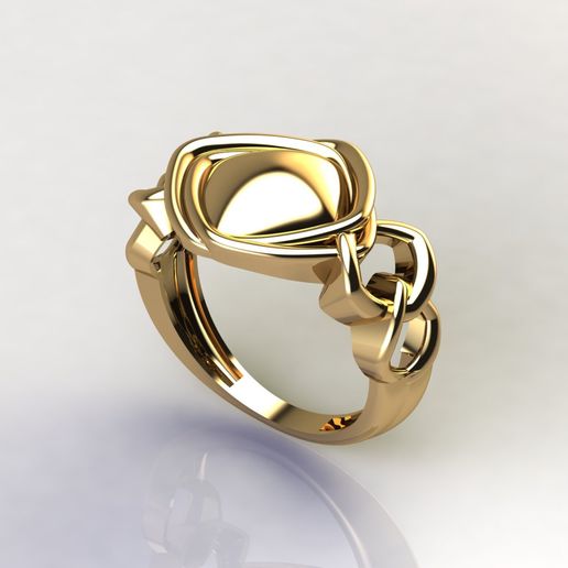 ring plain 55 3D print model - Mito3D