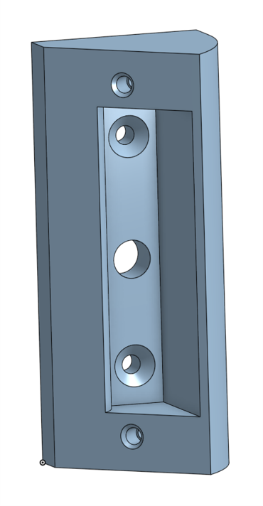 squillare alimentato campanello casa montare angolato staffa 3D print model - Mito3D