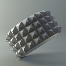 anneau de pyramides bijoux 3d print model - Mito3D