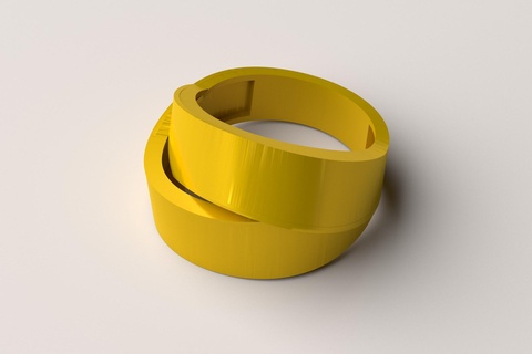 Ring r01 Schmuck Gold Silber 3dprint druckbar 3dmodel Mode Juwel 3d print model - Mito3D