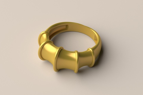 ring r03 jewelry jewellery gold silver 3dprint printable 3dmodel fashion jewel 3d print model - Mito3D