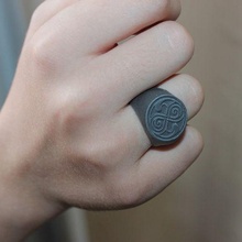 ring rassilon jewelry doctor rings 3d print model - Mito3D