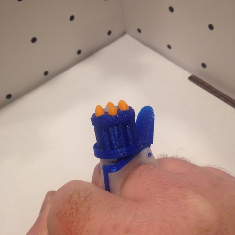 anel de revólver moda 3D print model - Mito3D