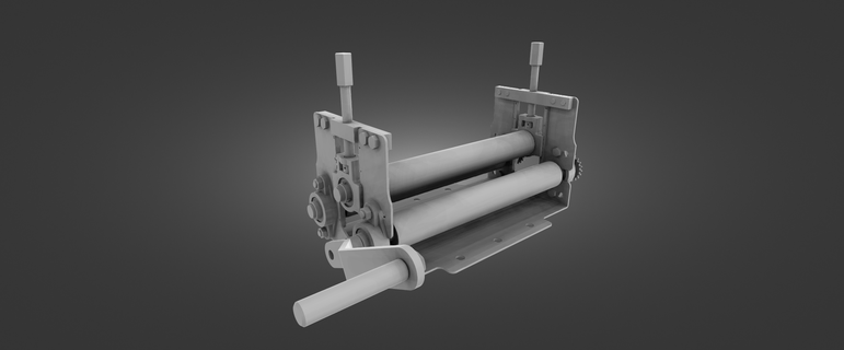 ring roller - 450mm width - slip rollers  3d print model - Mito3D