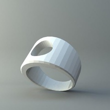 bague trou rond bijoux 3d print model - Mito3D