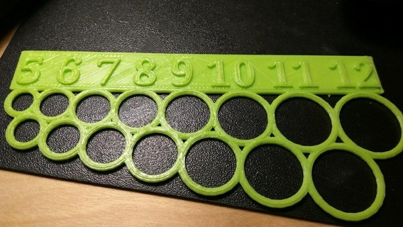 anel Tamanho medindo ferramenta mm joalheria 3d impressão 3d print model - Mito3D