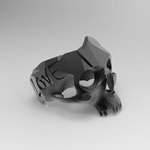 ring skull love jewelry print jewellery desing 3d print model - Mito3D