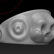ring skull fashion 3d print model - Mito3D