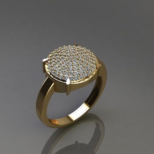 anel pedra 1 3d print model - Mito3D