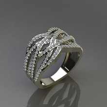 anel pedra 2 3d print model - Mito3D