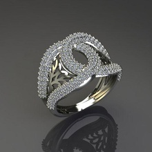anel pedra 35 3d print model - Mito3D