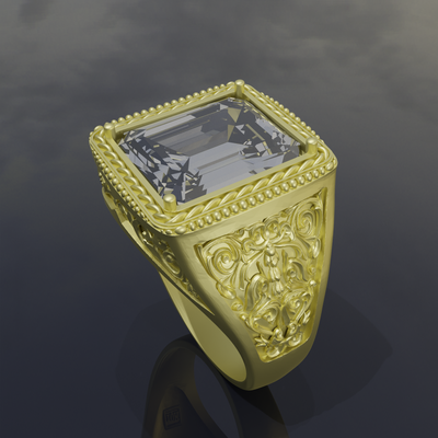 anillo roca 5 3d print model - Mito3D