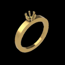anel pedra 5 mm 3d print model - Mito3D