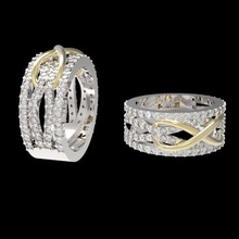 anel pedras fios 3d sla dlp ouro prata fio mulher luxo diamante arte moda 3d print model - Mito3D