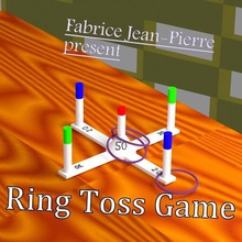 ring toss Spiel Holz Wurf Spaß Geschenk Garten den Fokus werfen Ringe autorisierte im freien Sommer-Spiel 3d print model - Mito3D