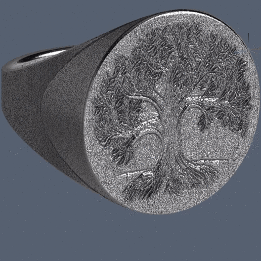 anillo de árbol la vida art el celtic eje dios leyenda folclore 3D print model - Mito3D