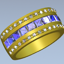ring wedding jewellery gentleman 3d print model - Mito3D